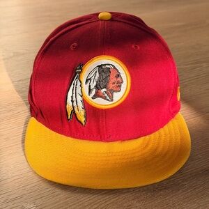 NWOT NEW Washington Redskins New Era 59FIFTY Fitted Hat Size 7 1/2 NFL Logo Cap